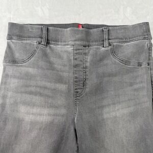 SPANX Gray Denim-Look High-Waist Leggings with Faux Pockets